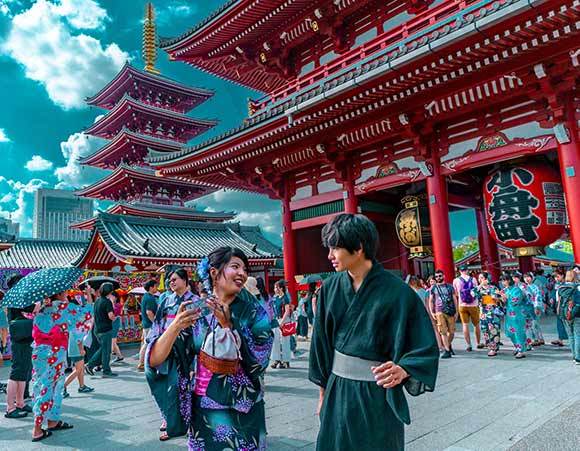 Tour du lịch Nhật Bản tham quan chùa cổ Asakusa Kannon